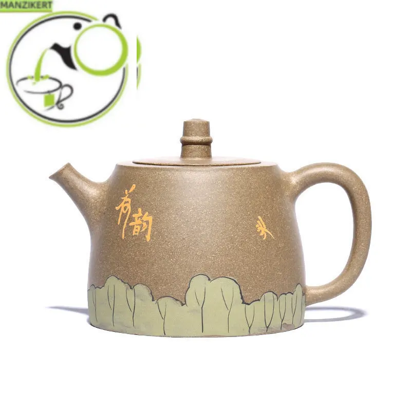 

420ml Authentic Yixing Purple Clay Teapots Raw Ore Section Mud Filter Tea Pot Zisha Beauty Kettle Customized Tea Set Supplies