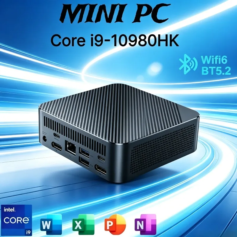 2026 Reliable Mini PC Gamer Portable Computer Intel Core i9-10980HK 16GB RAM 2TB SSD FHD Bluetooth WiFi6 Gaming Office 4K HDMI