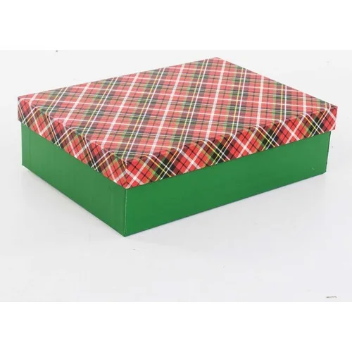 Euro Flora Christmas Box Plaid 28 X20X8 cm