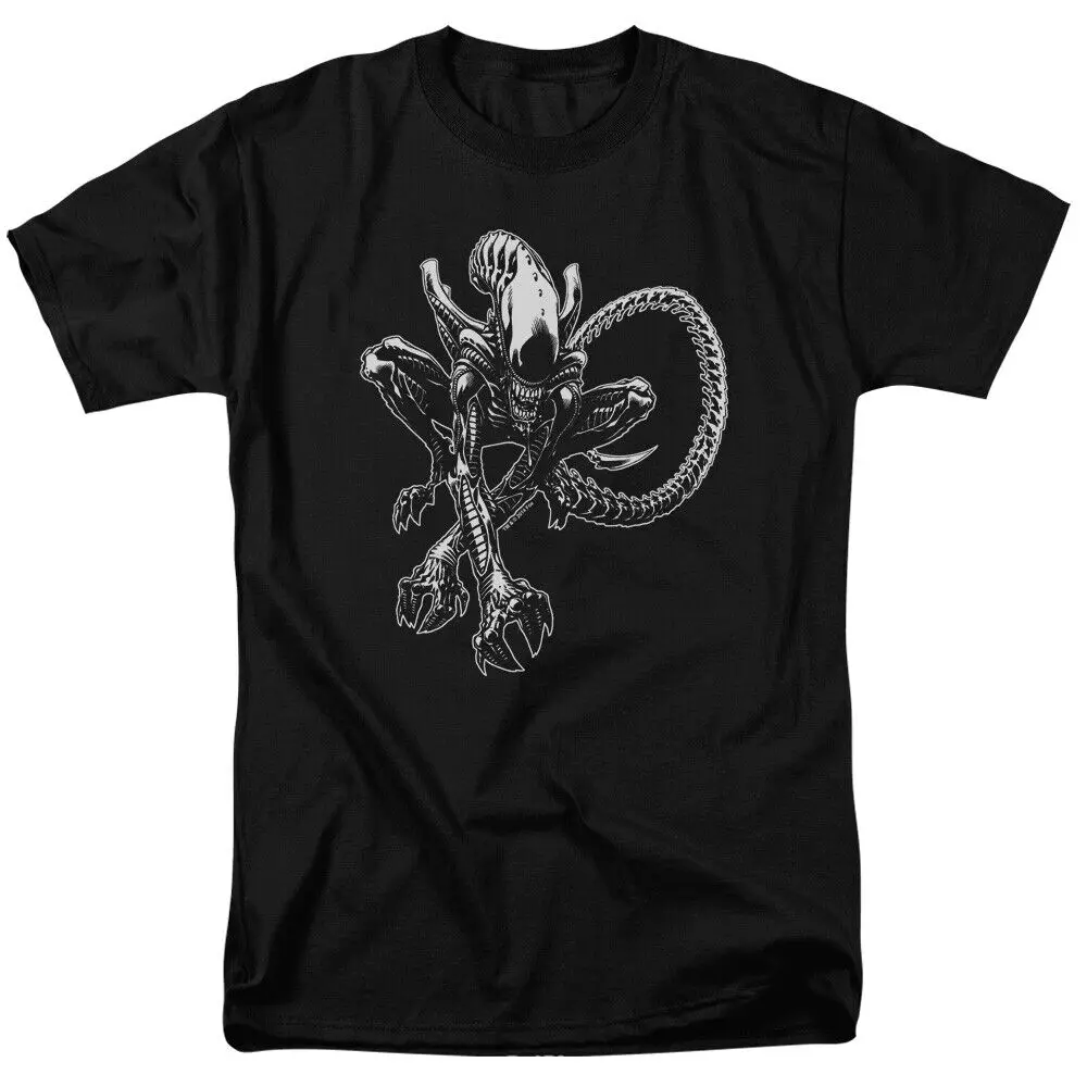 Alien Xenomorph T Shirt Licensed Sci Fi Horror Movie Retro Classic New Black