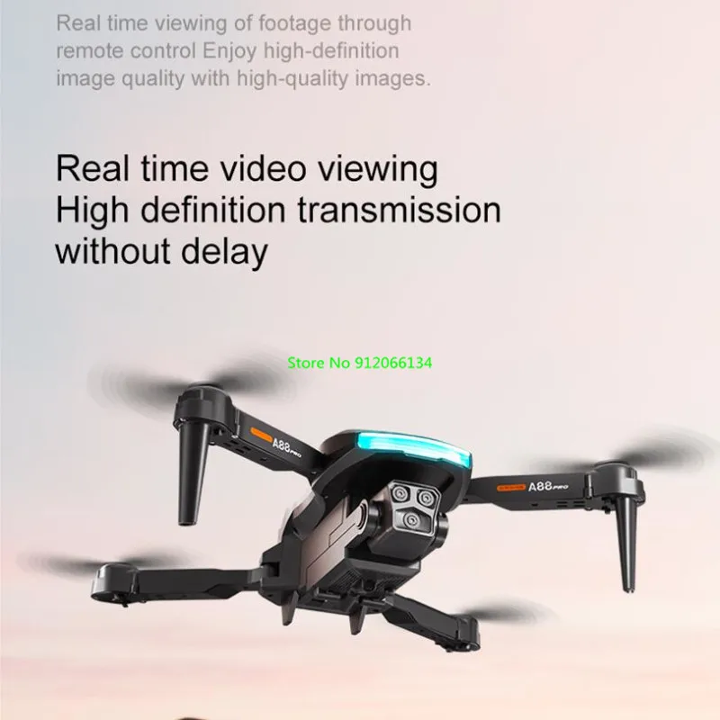 MINI Portable Foldable WIFI FPV RC Drone 4CH 8K HD Camera Headless Mode Trajectory Flight 3D Roll Radio Control Quadcopter Toy
