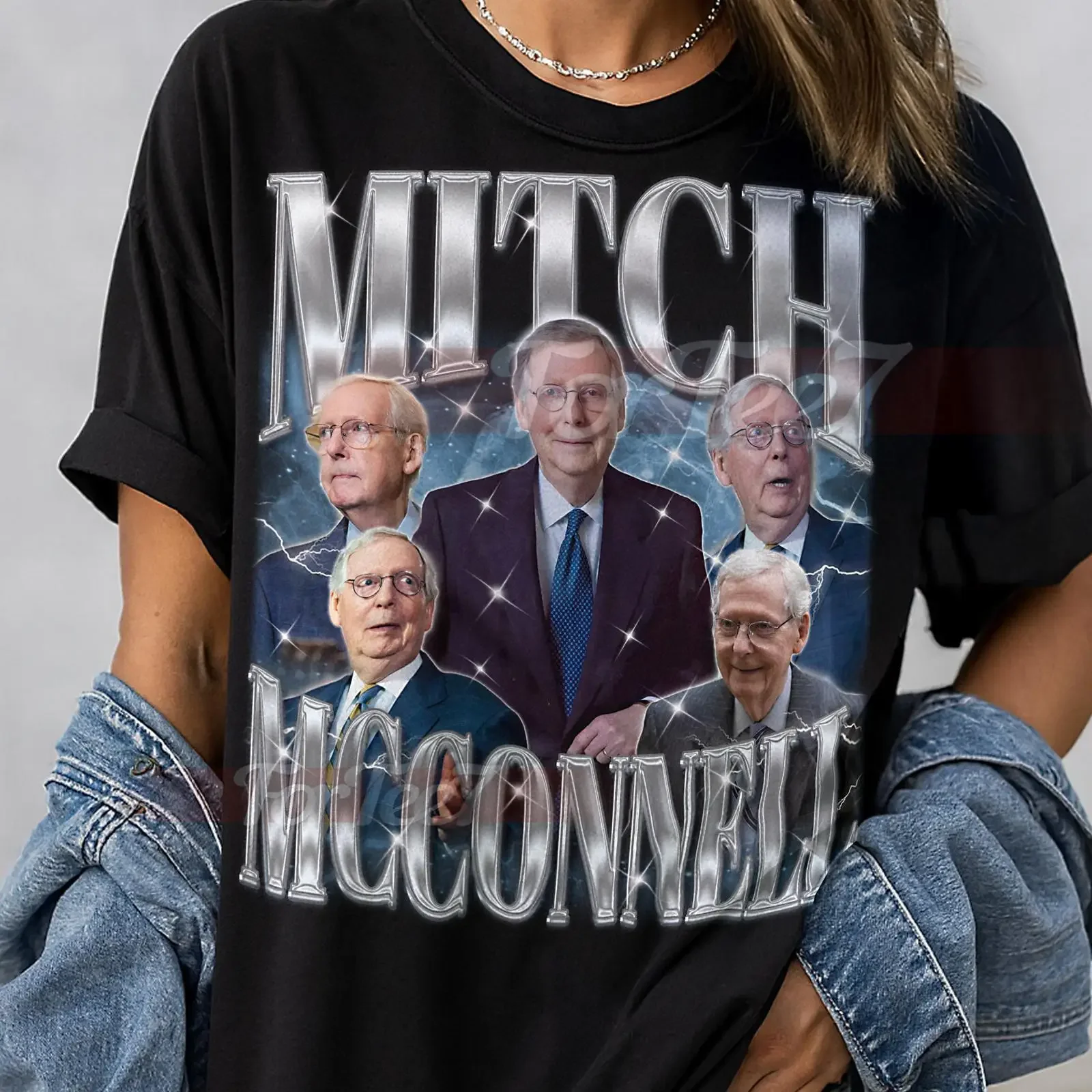 MITCH MCCONNELL T Shirt Retro 90s Sweater Merch saf vintage Washed Slightly Stylish graphic homme Breathable Versatile fashion