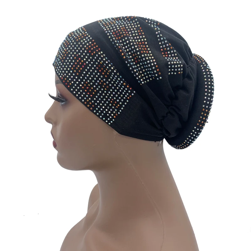 glitter women\'s turban cap