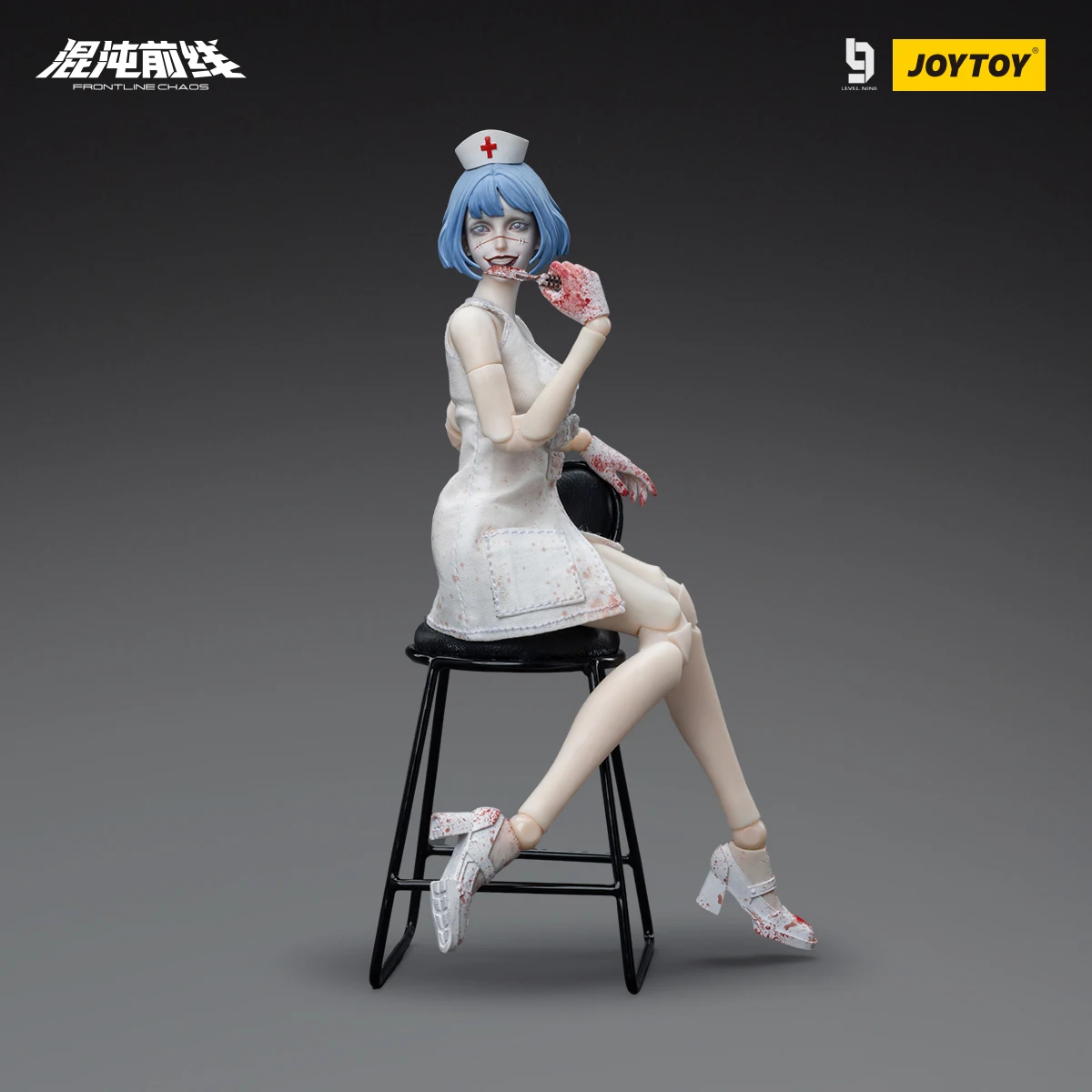 [W MAGAZYNIE] JOYTOY LEVEL NINE 1/12 figurka FRONTLINE CHAOS 2 szt. Anime Model wojskowy kolekcja zabawek prezenty świąteczne