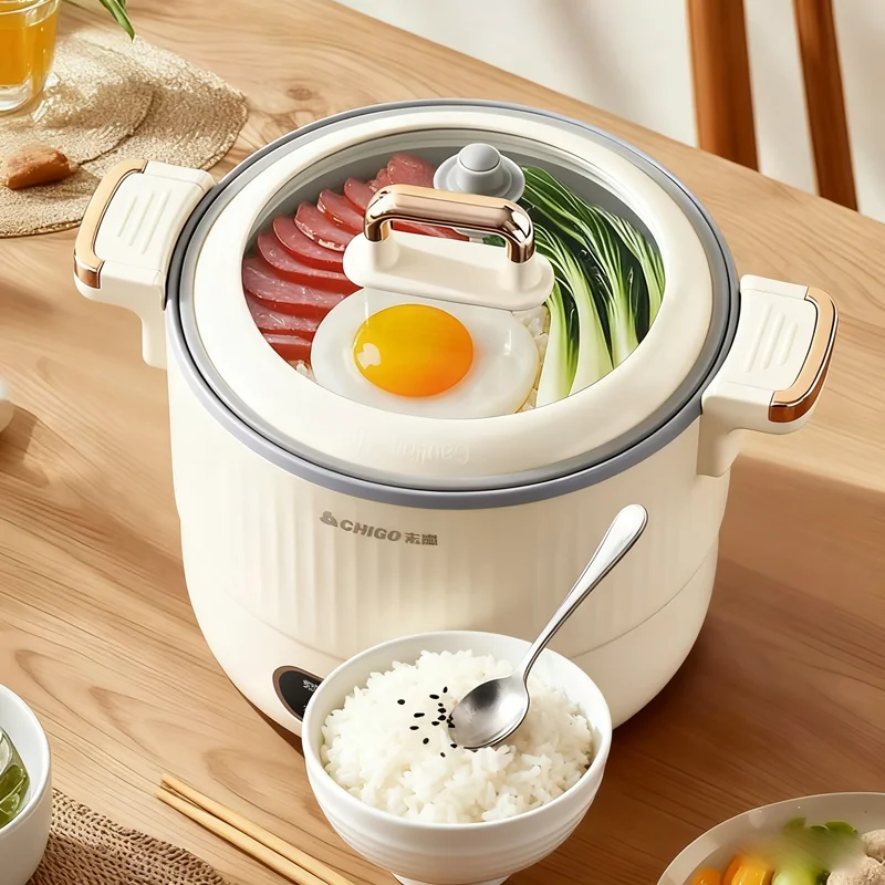 

1.2L Mini Electric Rice Cooker Multicooker 600W Hotpot Baby Food Pot for Kitchen Soup Cooking Pot 220V