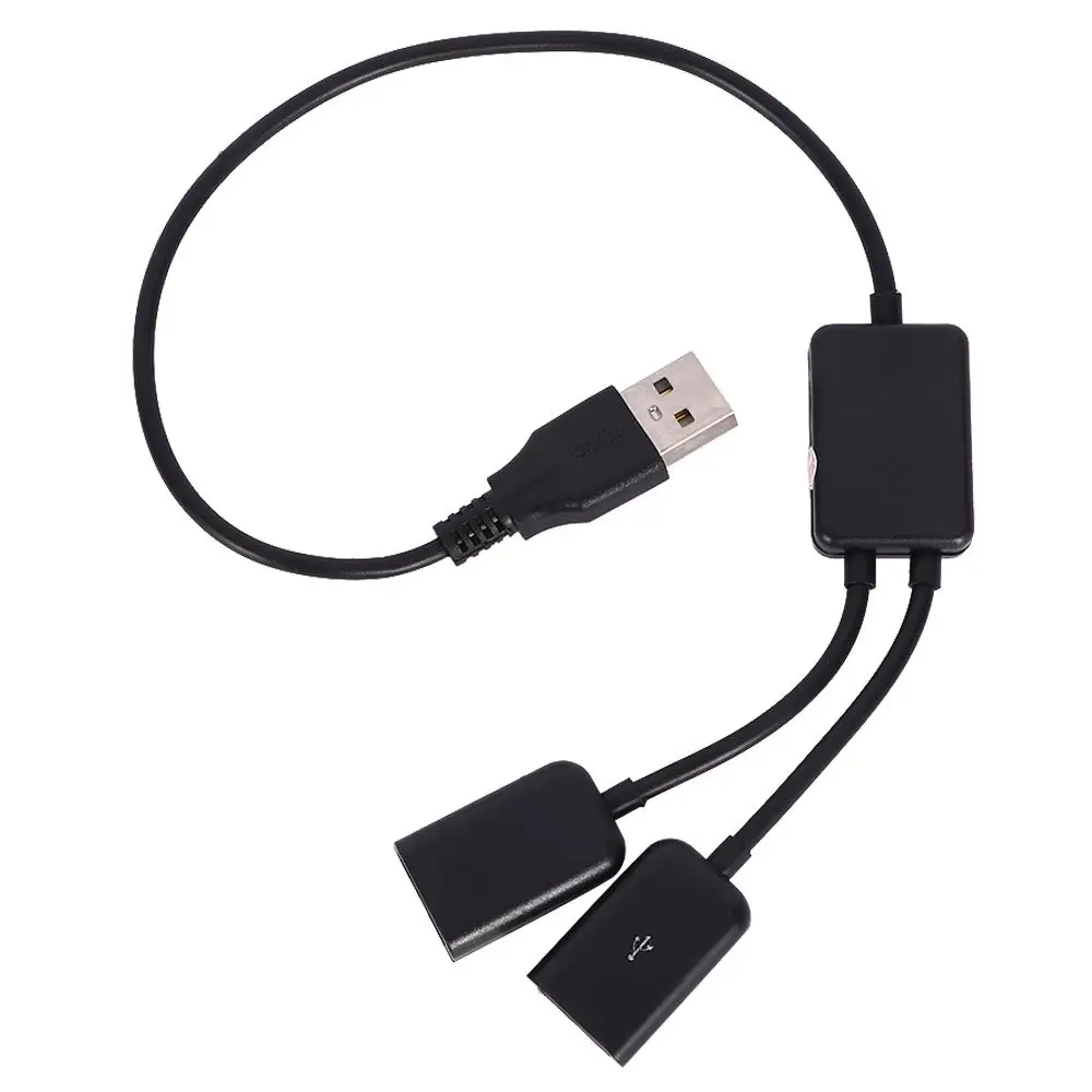 Practical To Dual USB Female 2 In 1 Male To USB Female OTG Adapter Hubs USB Converter Extension Splitter