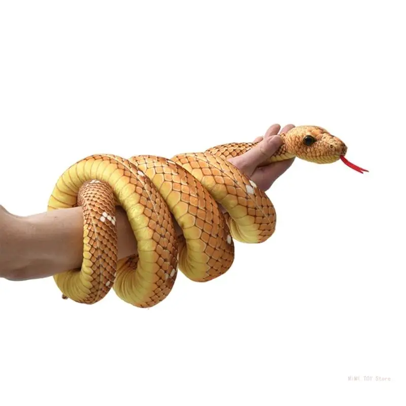 Jouet farces serpent surdimensionné, animaux en peluche pour adultes, figurine serpent en peluche d'halloween, farces