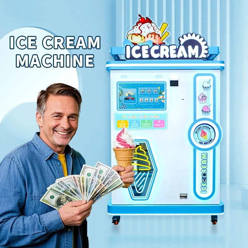 Coin Ice Cream Vending Machine Bulk Self-Service Soft Ice Cream Vending Machine Manufacturers