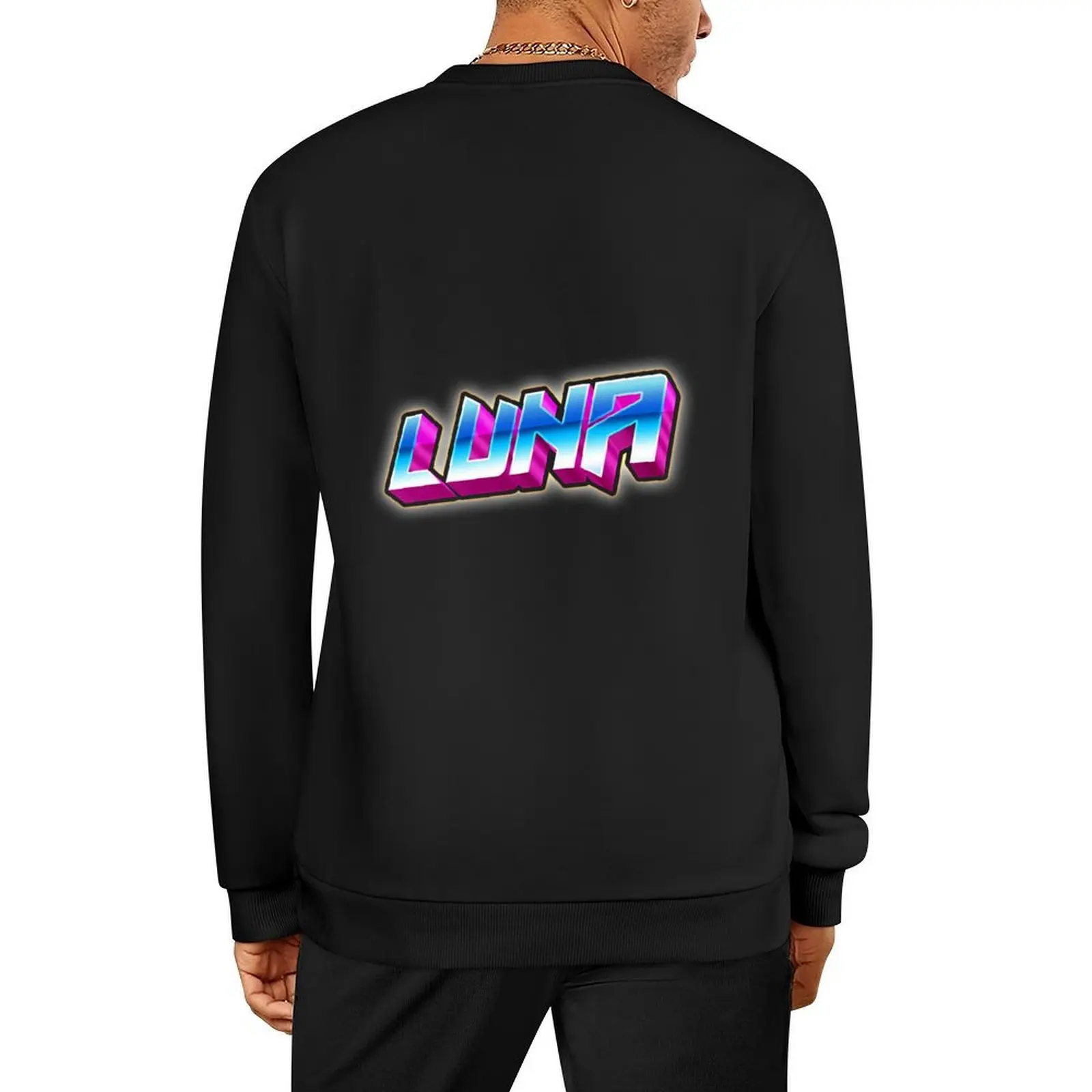 

Luna transparent Pullover men's sweat-shirt anime clothes korean style clothes mens clothing sweatshirt men