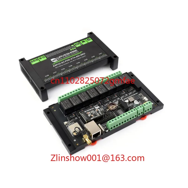 Industrial 8-Channel ESP32-S3 WiFi Relay Module, Onboard Isolated RS485 Interface,Built-in Xtensa 32-bit LX7 Dual-core Processor