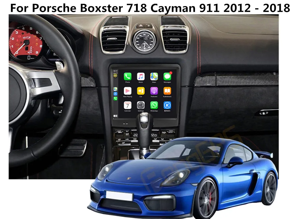 

For Porsche Boxster 718 Cayman 911 2012 - 2018 Android Car Radio 2 Din Autoradio Stereo Receiver GPS Navigator Multimedia DVD