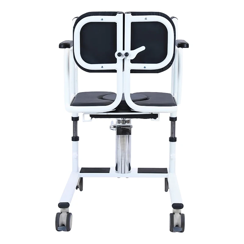 Hydraulic Adjustable Patient Lift Transfer Chair Manual Disabled Patient Moving Chair 2