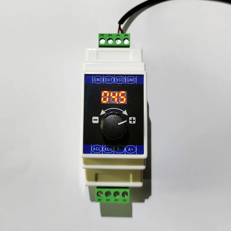 DIN Rail 0-10V Signal Generator Adjustable Voltage Signal Controller 0-10V Simulator Have MODBUS RS485 24V Working Power Supply