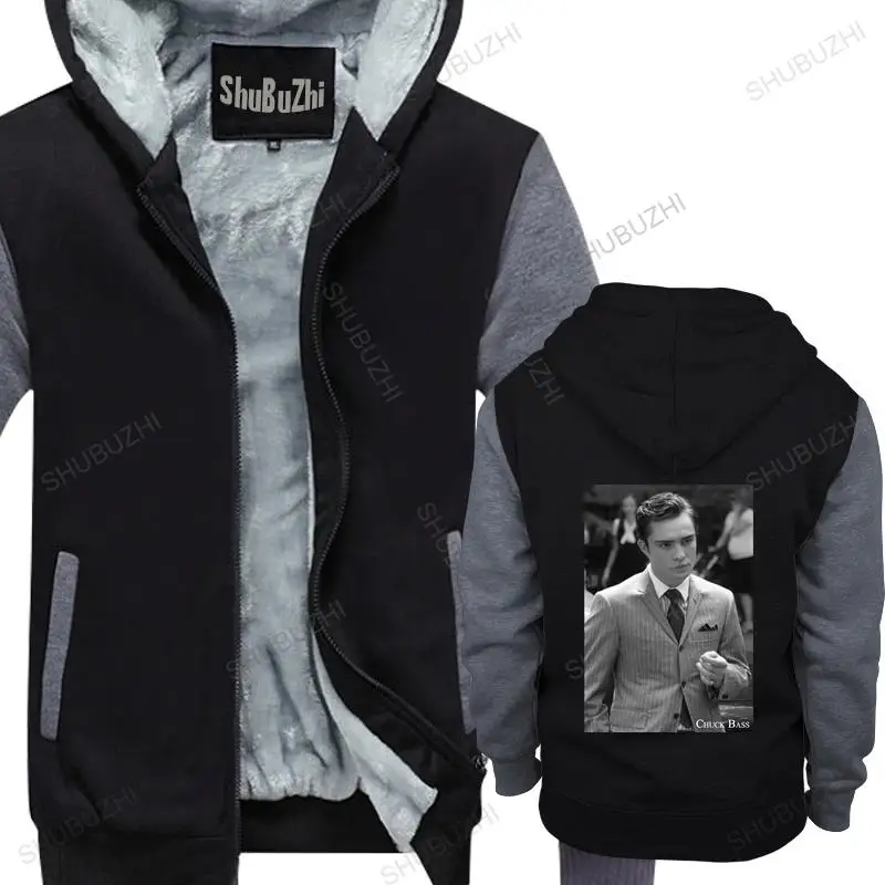 

Men thick hoodies pullover Chuck Bass Gossip Girl Ed Westwick warm hoody homme bigger size thick jacket male coat