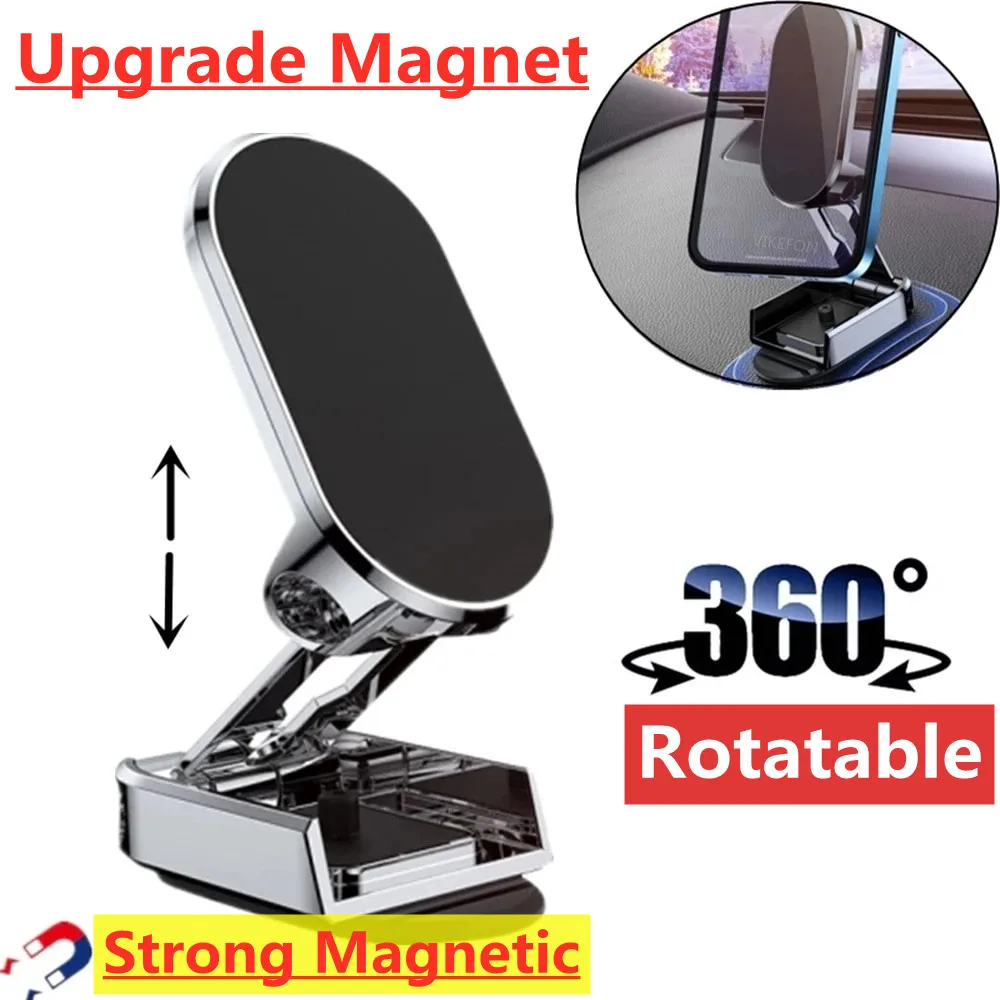 Magnetic Car Phone Holder Magnet Mount Smartphone Mobile Stand Cell GPS Support in Car Bracket For iPhone Xiaomi Huawei Samsung