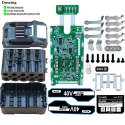 Doscing BL4040 10*21700 LiIon Battery Case PCB Charging Protection Board Shell Box For MAKITA 40V BL4050 BL4025 Housings BL4020