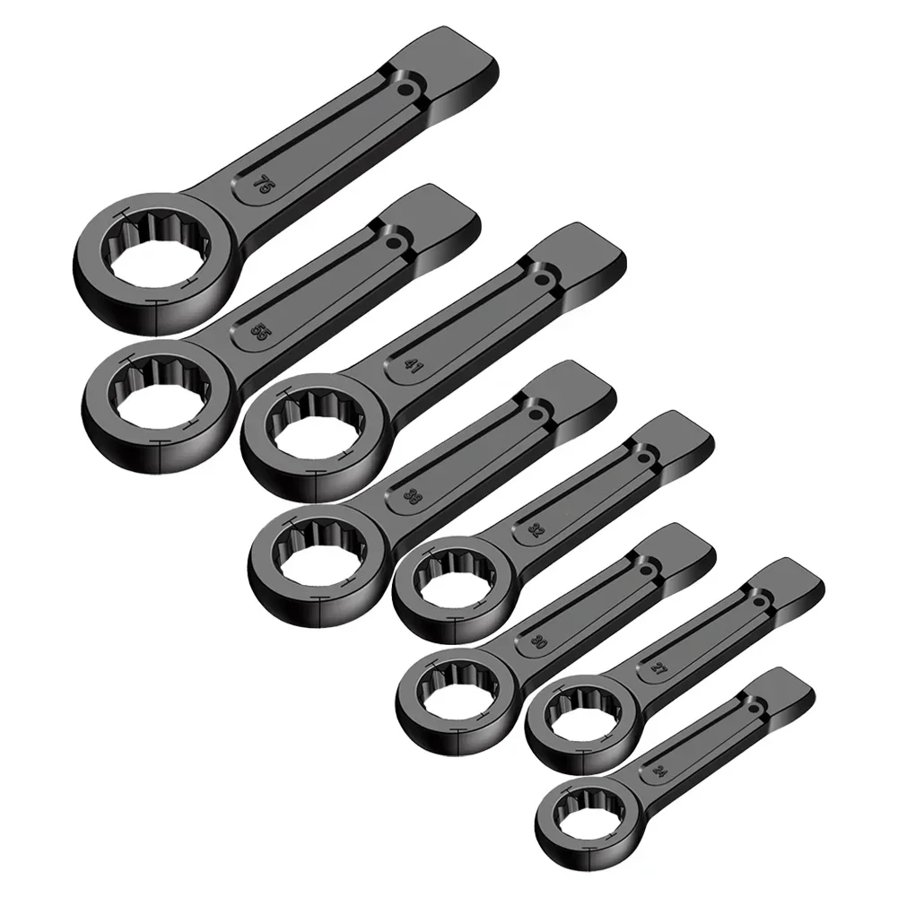 Imagem -03 - Heavy Duty Nut Wrench 12 Pontos 24 Mm60 mm Ferramenta de Reparação Automóvel Ferramentas Manuais Retas 1pc