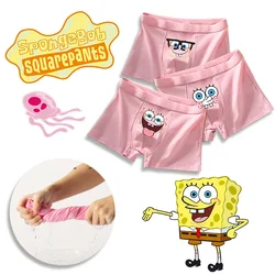 SpongeBob Men Underpants Cotton Boxer Pants Boys Funny Anime U Pouch Bulge Cartoon Underwear Breathable Sexy Shorts Boxers L-4XL