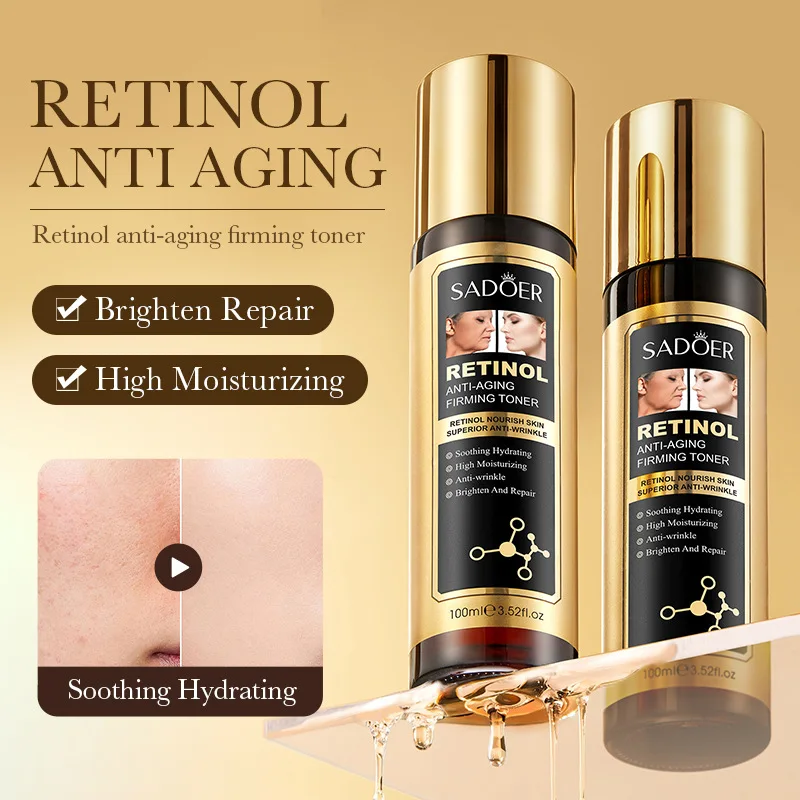 100ml Retinol Face Serum Facial skincare Moisturizing Facial Toner Firming Nourishing Hydrating Face Essence Skin Care