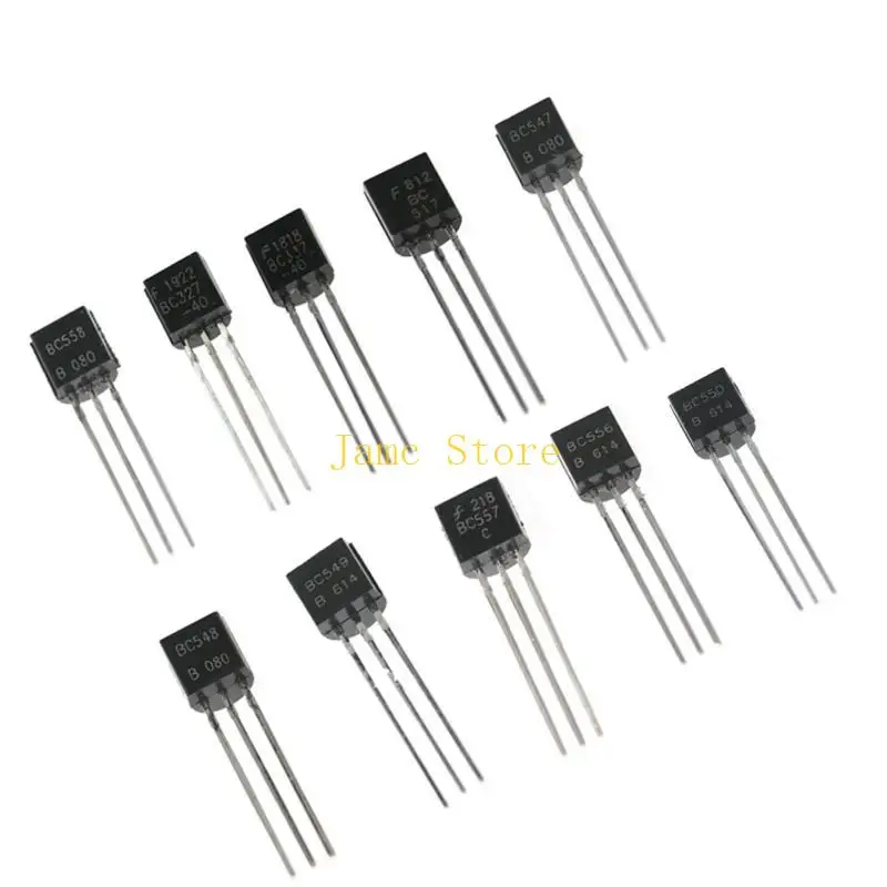 LX0B 200PCS/set Transistor BC547 BC548 BC549 BC327 BC337 BC517 BC550 BC556 BC557 BC558 10 Values Transistor TO-92 Durable
