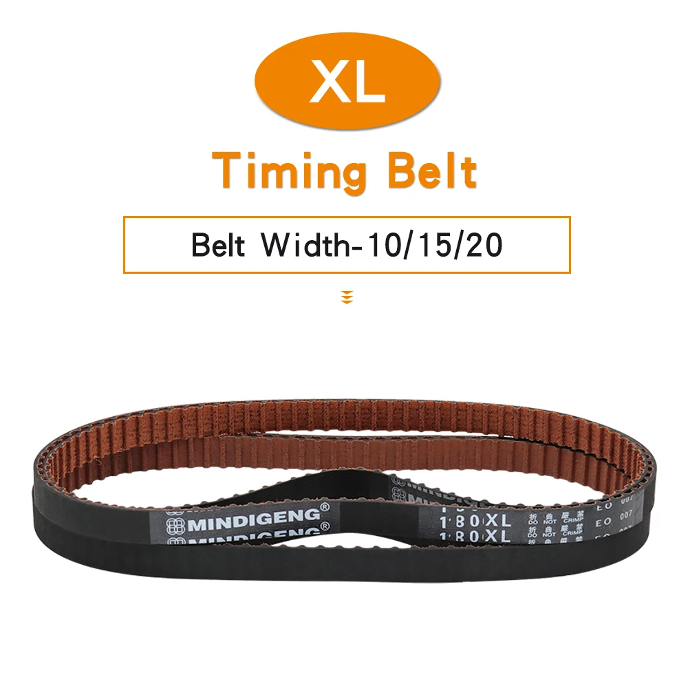 XL Timing Belt 172XL/174XL/176XL/178XL/180XL/182XL/184XL/186XL/188XL/190XL/192XL Rubber Transmission Belts Width 10/15/20 mm