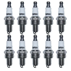 CMR6H 점화 플러그 키트 10Pcs Stihl FS90 FS100 FS110 FS90R FS100R FS110R 트리머 3365 정원 도구 부품 잔디 커터 기계