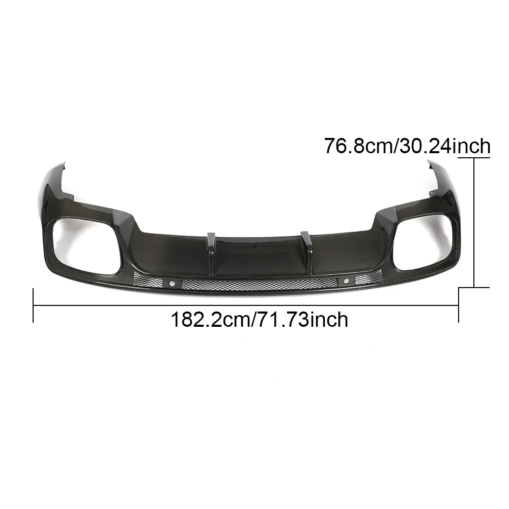 

High Quality Carbon Fiber Rear Bumper Diffuser for Porsche Panamera 2017-2019