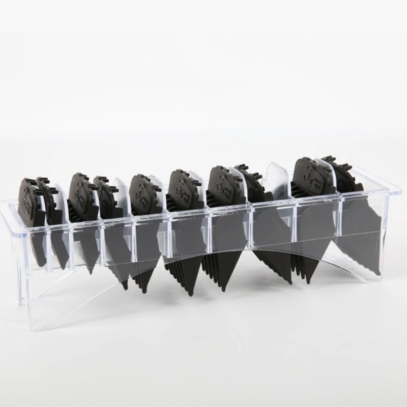 CPDD 10 قطع من أدلة قص الشعر المغناطيسي الأسود 1/16 بوصة 1 بوصة أمشاط الحد