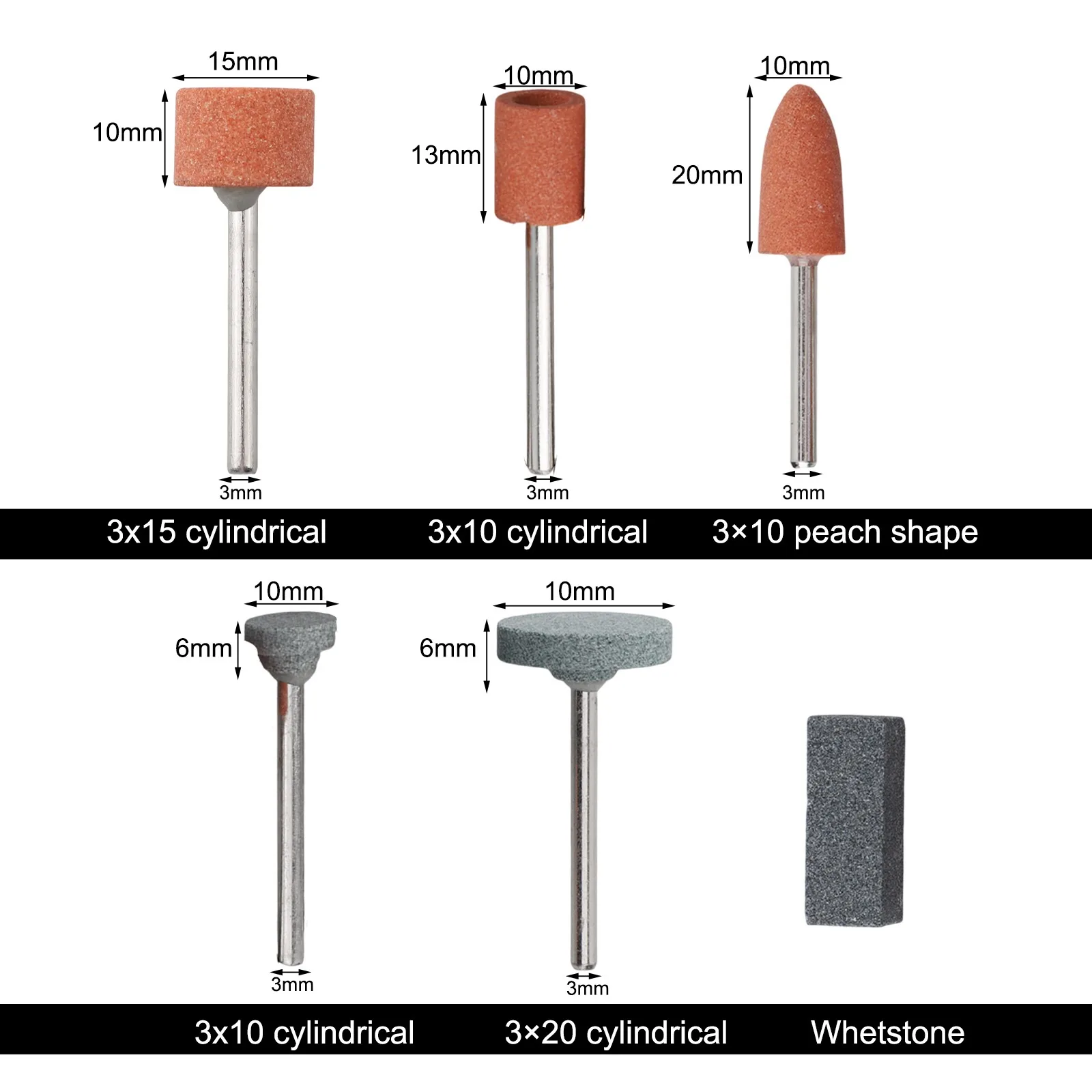 Metal Wood Grinder Grinding Head Set Grinding And Peeling Versatile Polishing Kit Versatile Grinding Heads For Wood