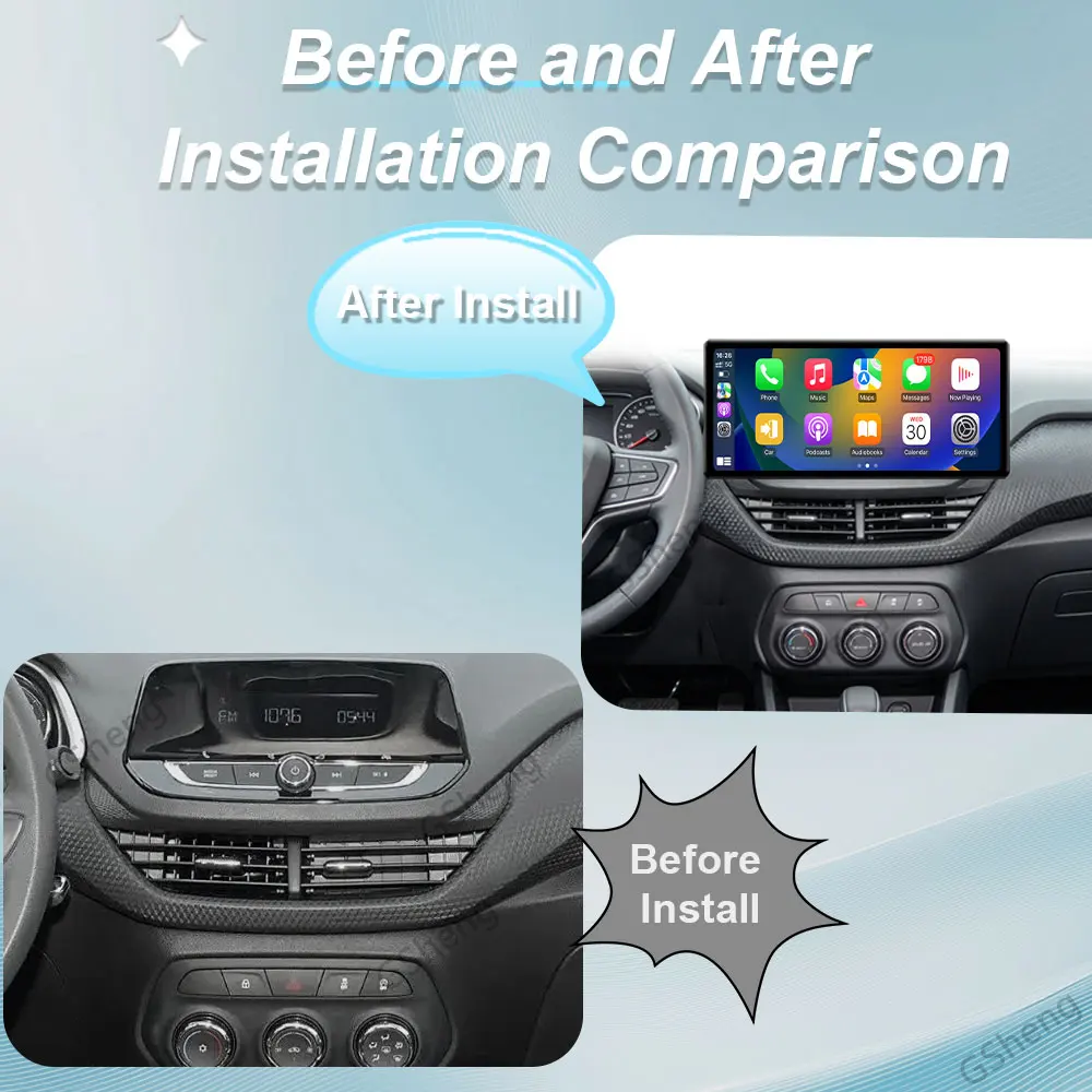 For Chevrolet Cavalier 2020‑2022 Car Radio GPS Navigation Multimedia Player 12.3