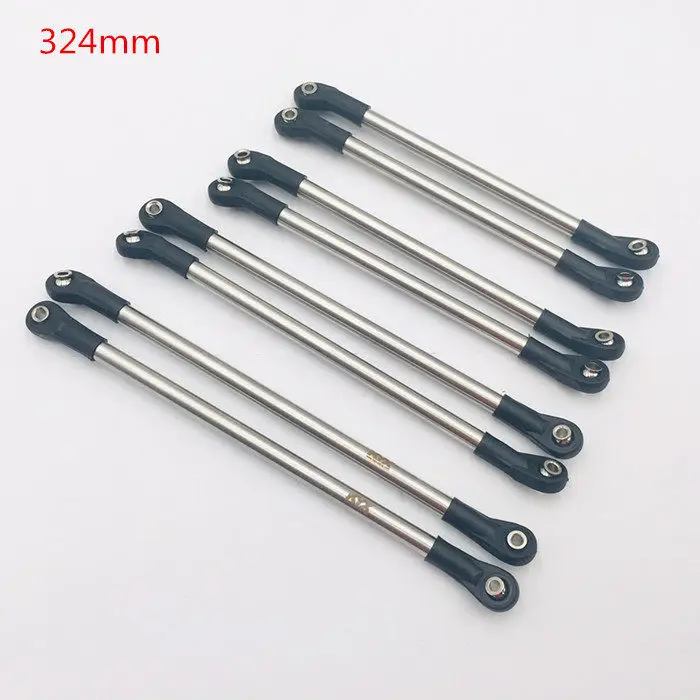 

KYX 1/10 model car Axial scx10-ll DIY modified 324mm wheelbase stainless steel pull rod 1 set