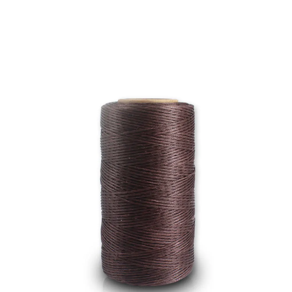 

3pcs 0.8Mm Wax Thread 260M Light Coffee Deep Coffee Black For Hand Stitching Diy Craft Sewing Projects Flat Waxed Line