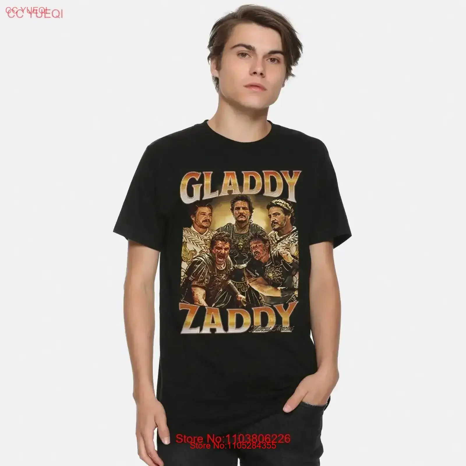 Gladiator 2 Gladdy Zaddy Pedro Pascal T Shirt Sizes GLD 05566 vintage Washed Breathable Soft Stretched designer clothes