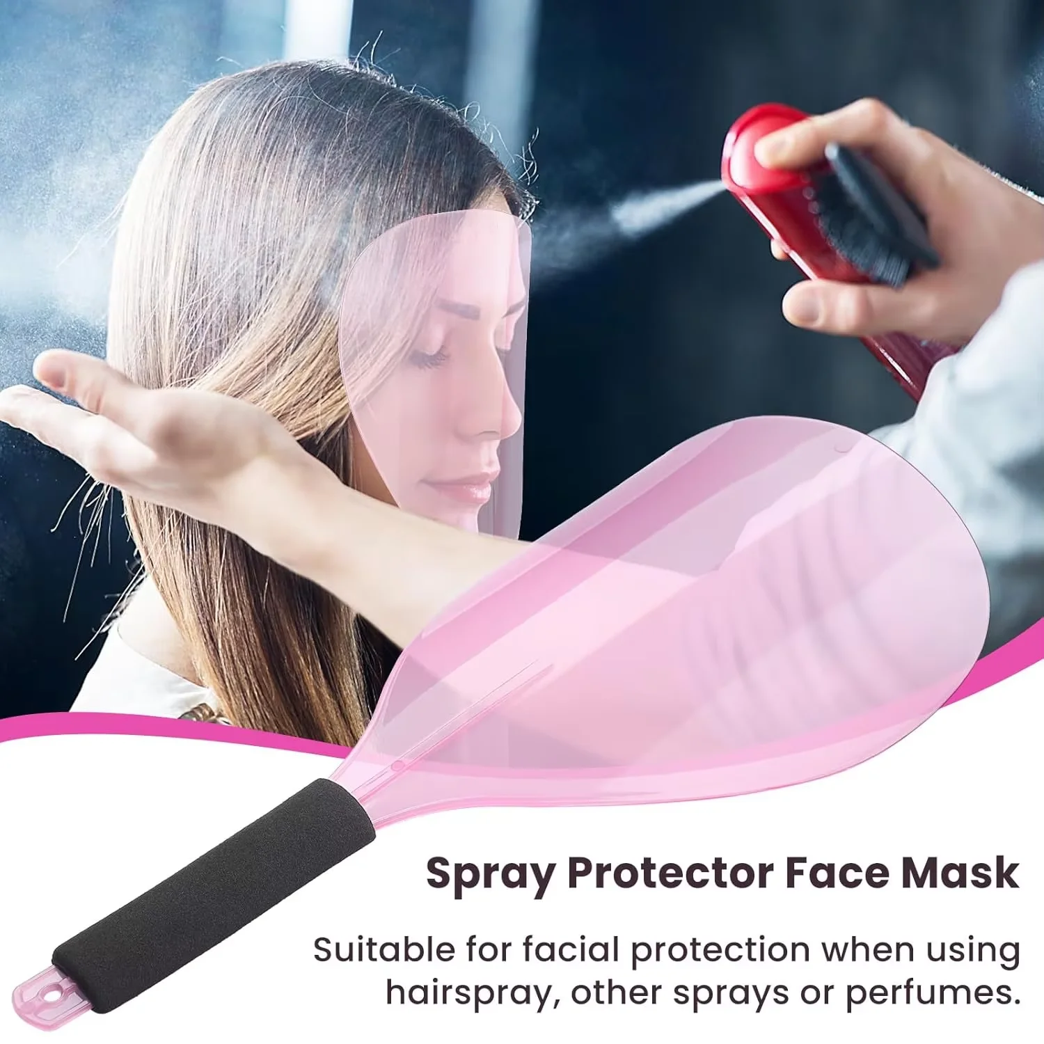 Hair Gel Mask Covering Board Bangs Sticker Makeup Shield Face Blocking Tool Hair Spray Accessory for Easy Hairdos And Beauty Rou