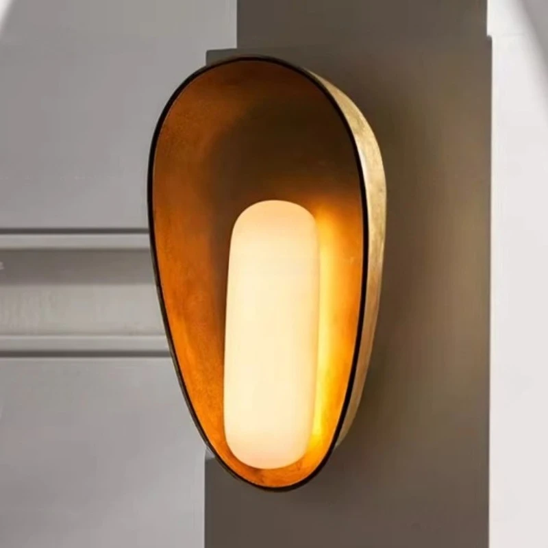 Creative and Personalized Copper Wall Lamps Living Room Entrance Wall Lights Art Decorative Bedroom Cafe Hotel Study LED Sconces