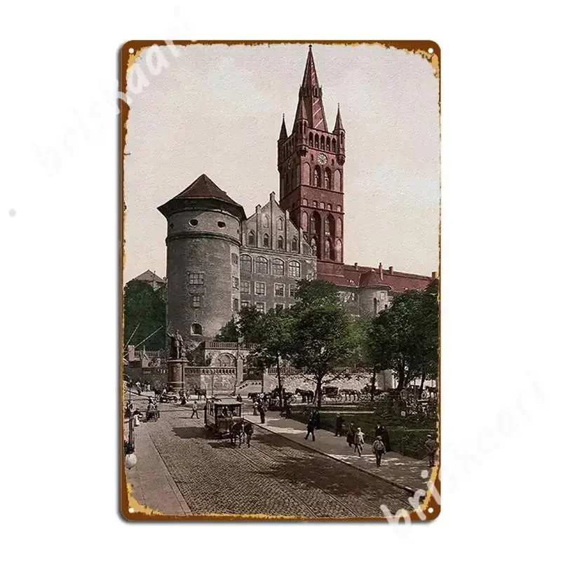 Königsberg Castle In 1895 Metal Signs Wall Cave Club Bar Design Plaques Tin sign Posters