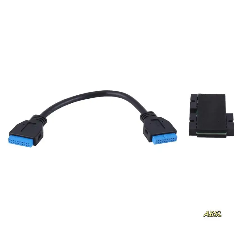 

USB 3.0 19-контактный разъем «один-два» аксессуар-концентратор с чипом и модульным кабелем USB 19-контактный разъем материнской платы 19-контактный удлинительный кабель от 1 до 2