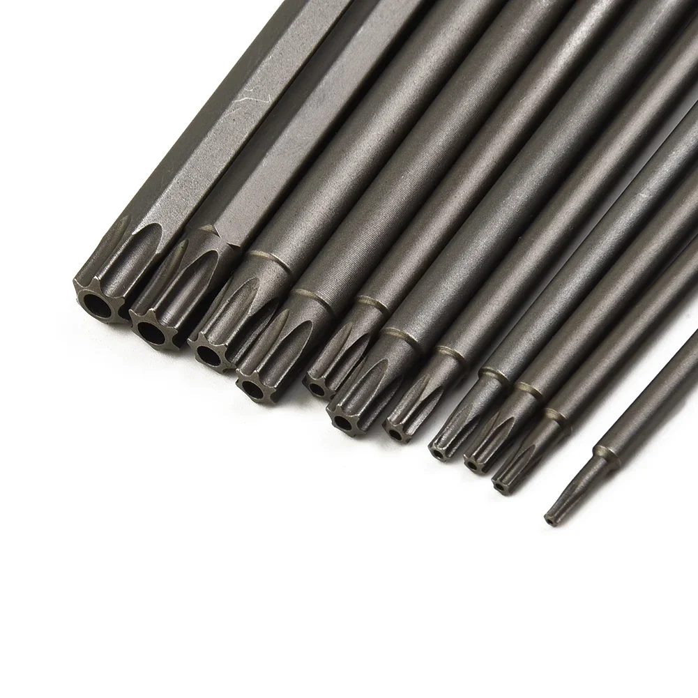 

11pcs 150mm Long Magnetic Torx Screwdriver Bits Electric Screwdriver Head T8 T9 T15 T20 T25 T27 T30 T35 T40