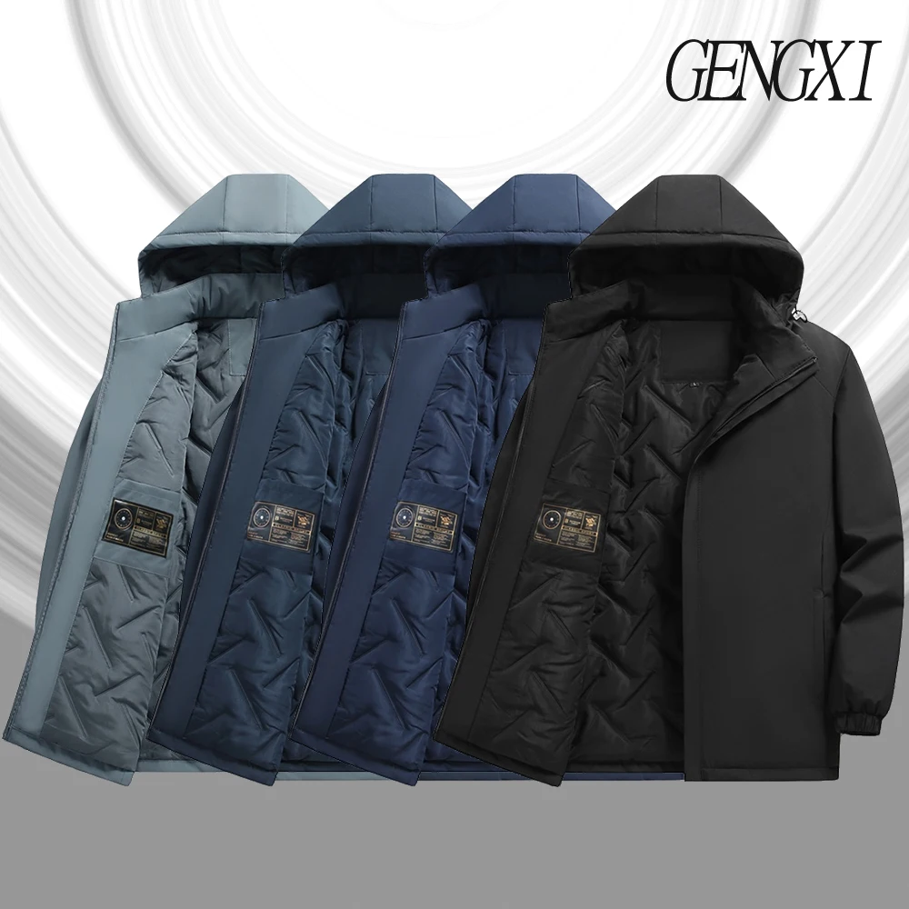 

Новое зимнее поступление: съемная хлопковая куртка с буквенным принтом и капюшоном, деловая повседневная хлопковая куртка с капюшоном, минималистичная и универсальная