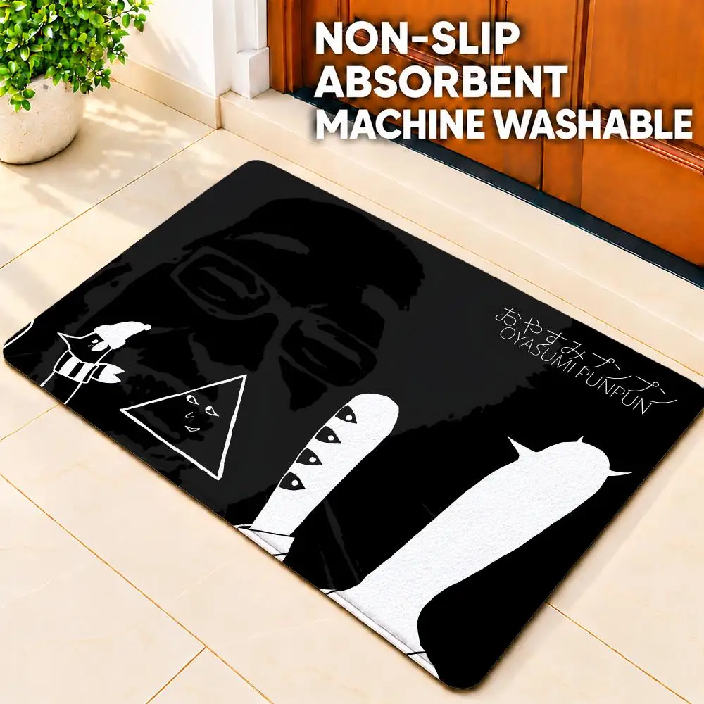 manga Goodnight Punpun Floor Mat Doormat Non-Slip Floor Mat Rug for Bathroom Kitchen Entryway Indoor Outdoor Home Decor