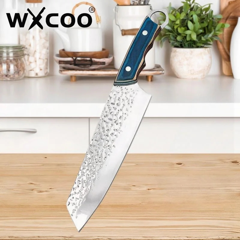 

WXCOO Handmade Forged Chef Knives Butcher Knife Meat Cleaver Boning Knife Fruit Cooking Knives BBQ Kitchen Knife Stainless Steel