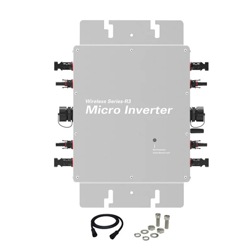 Jesudom 1400W 1600W Micro Grid Tie Inverter Built-into Smart App for WIFI Monitoring With IP65 Charging for Solar Panel