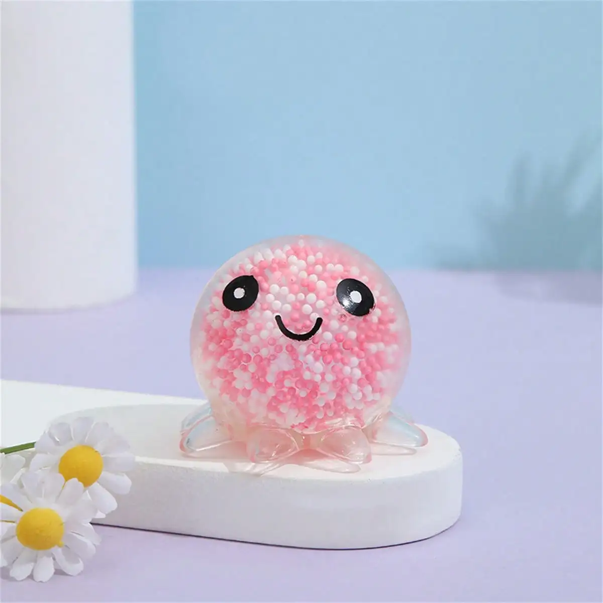 1pc Decompression Toy Soft Sensory Bubble Octopus Ball Anxiety Pressure Relieving Sensory Toy