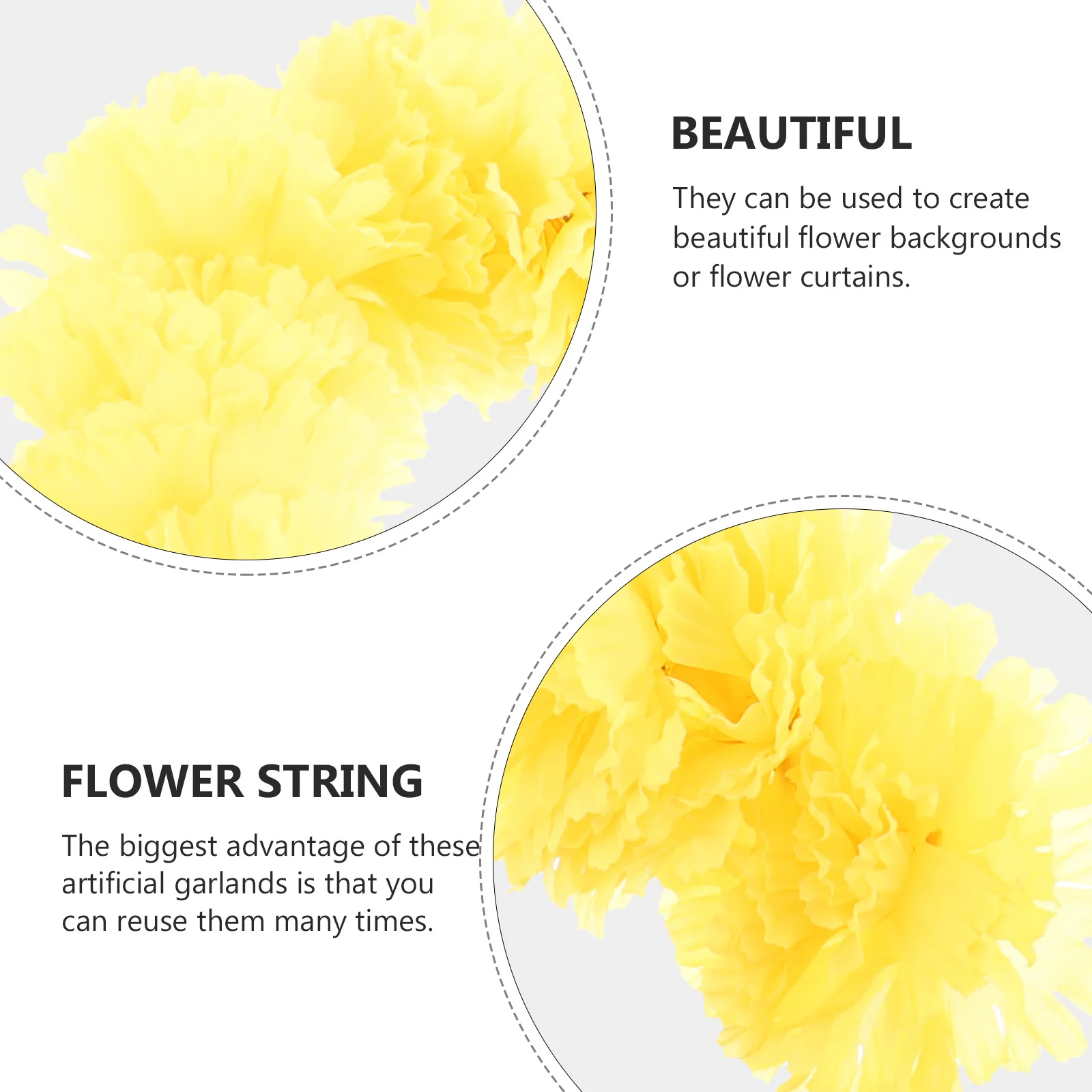 

Household Marigold Decoration Decorations Halloween Outdoor Silk Cloth Flower Garland Garlands