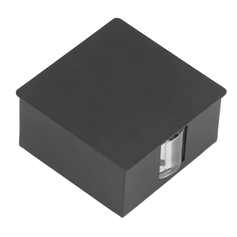 Quadrate Design Beam Wall Light 3W Warm Light LED Wall Lamp Unilateral Lighting Aluminum Shell Wall Sconce Light Hotel