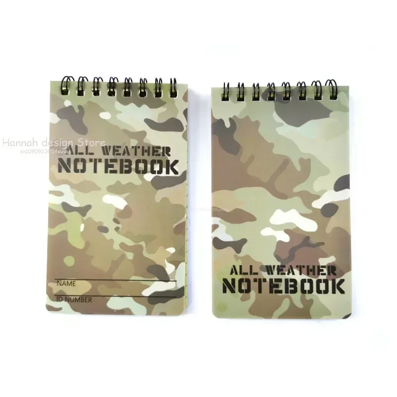 Travel Portable Notebook Outdoor Rain Waterproof Notebook Training Writing Paper Tactical Note Book Journal Planner Agenda