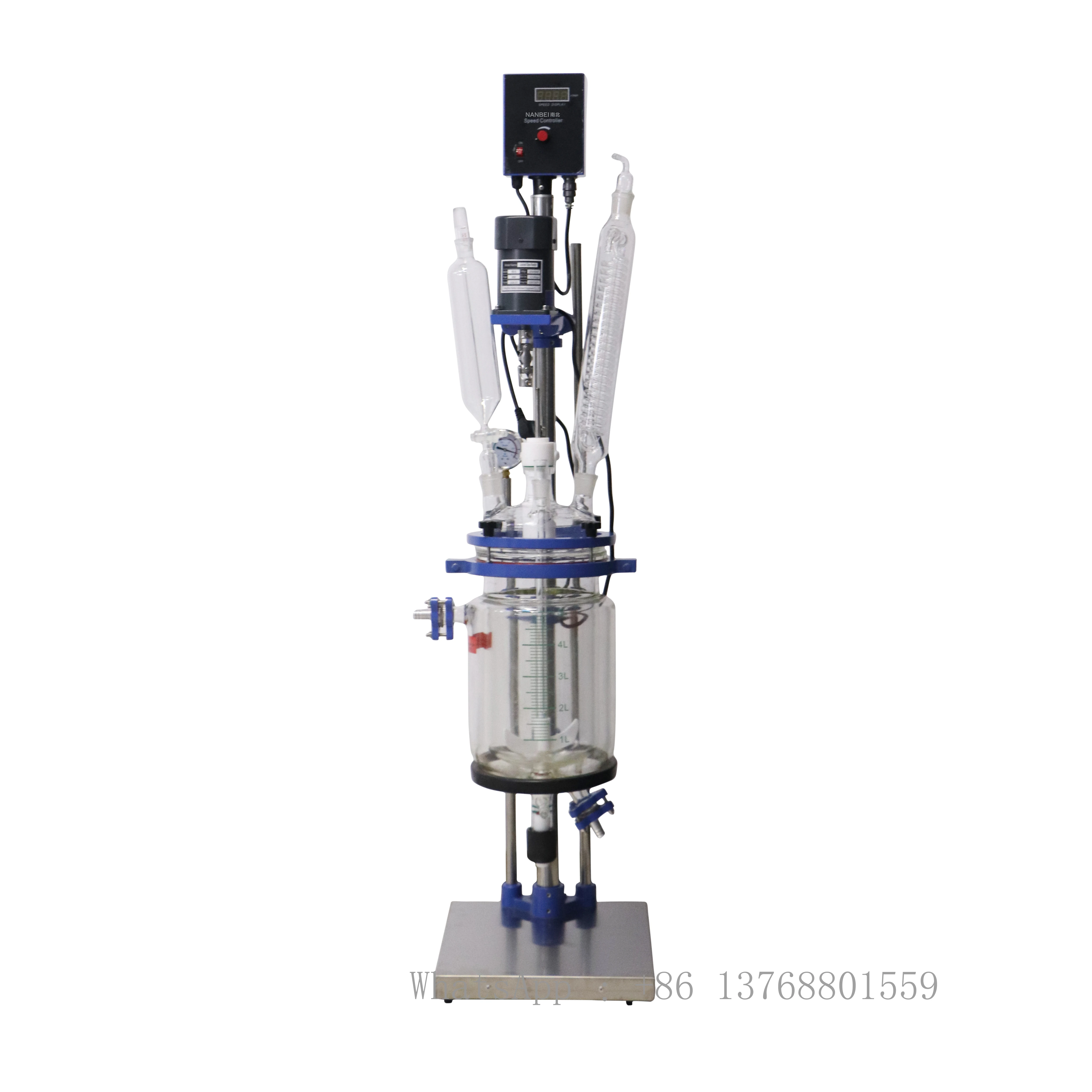 Customized Chemical Lab Small Double Layer 1 Liter 2L 5 L Crystallization Jacketed Glass Reactor For Alcohol