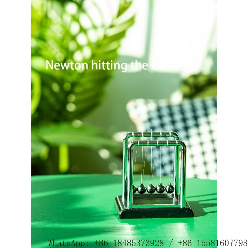 Newton Cradle Balance Balls Physics Pendulum Ornament Desk Decor Creative Home Decoration Science Toy Birthday Gift Craft view 6