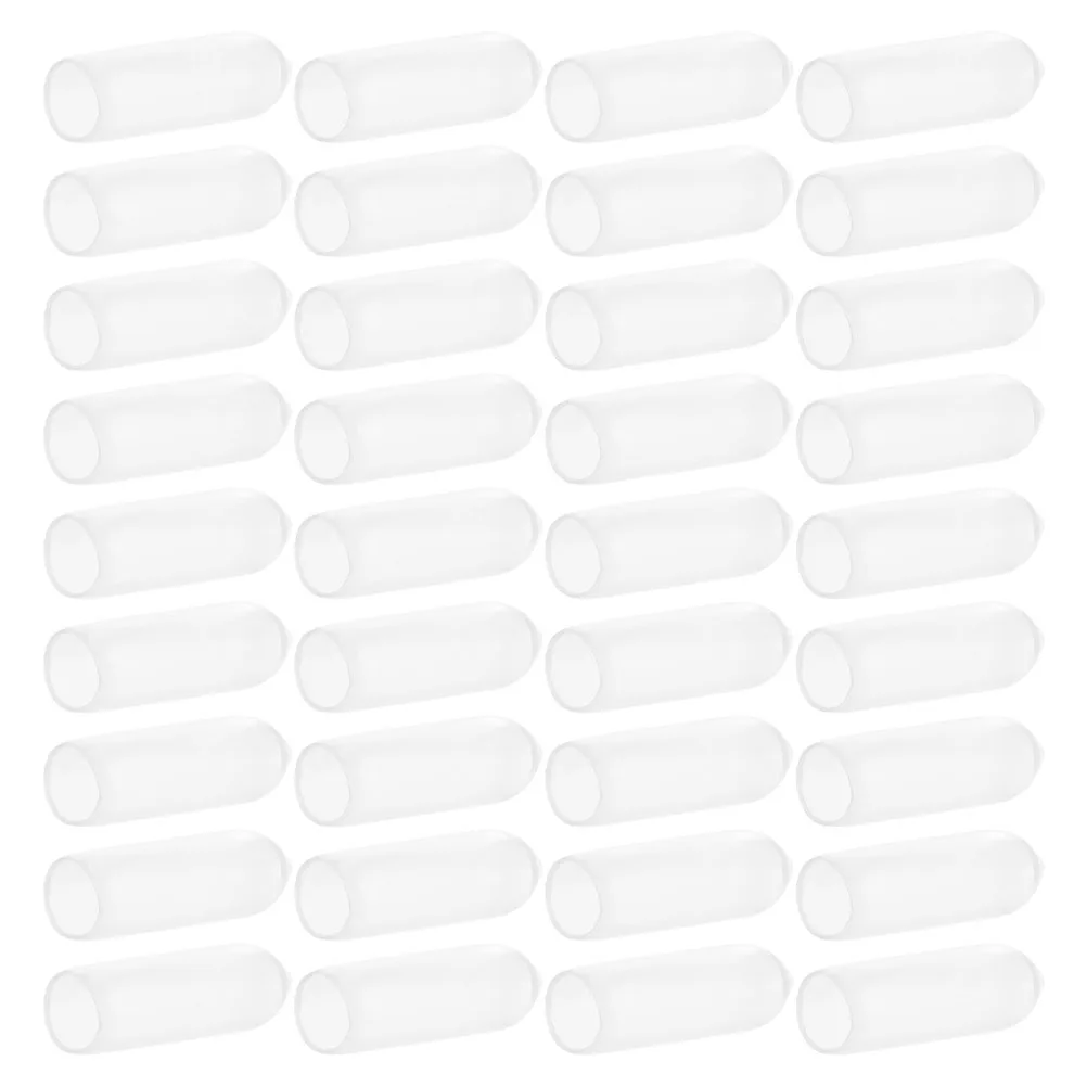 

100 Pcs Headbands Hairband Finishing Rubber Cover End Cap Kit for Hoop Dedicated Replacement Transparent