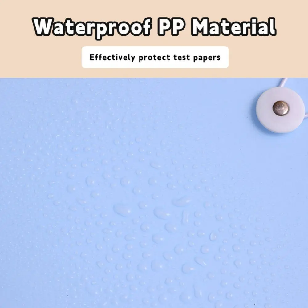 12 Layers A4 File Folder Elastic Strap Design Thickened Exam Paper Storage Booklet Classification Waterproof File Bag